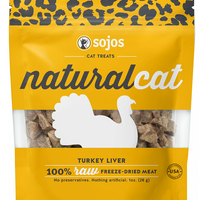 Sojos Natural Cat Turkey Liver Freeze Dried Cat Treats