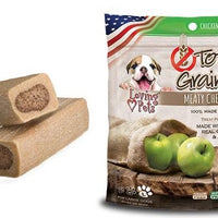 Loving Pets Totally Grainless Grain Free Chicken and Apple Recipe Meaty Chew Bones Dog Treats