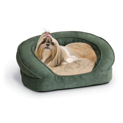 K&H Pet Products Deluxe Ortho Bolster Green Sleeper Pet Bed