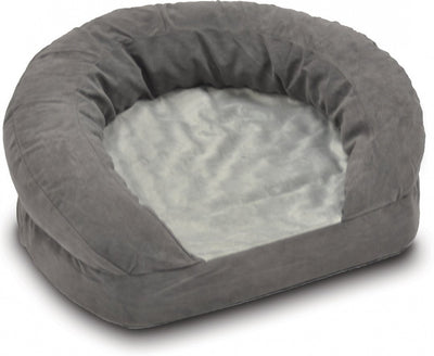 K&H Pet Products Ortho Bolster Velvet Sleeper Pet Bed