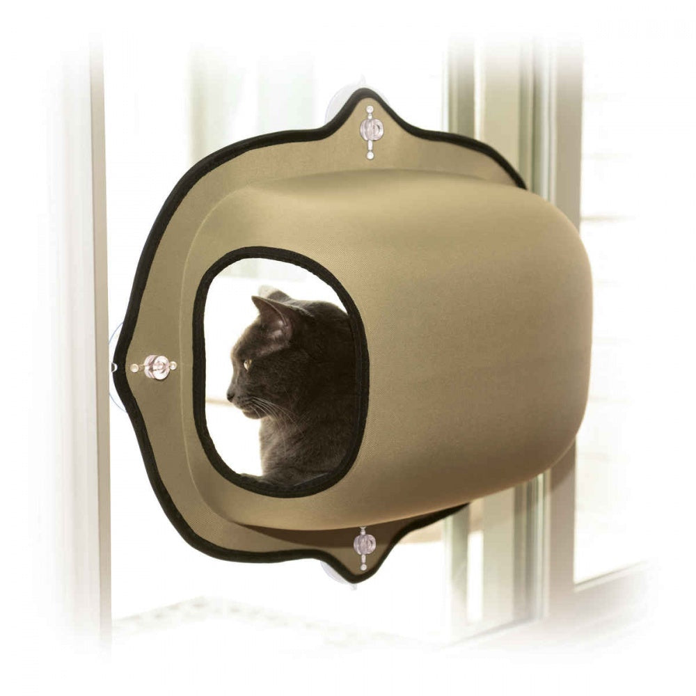 K&H Pet Products EZ Mount Tan Window Pod Kitty Sill