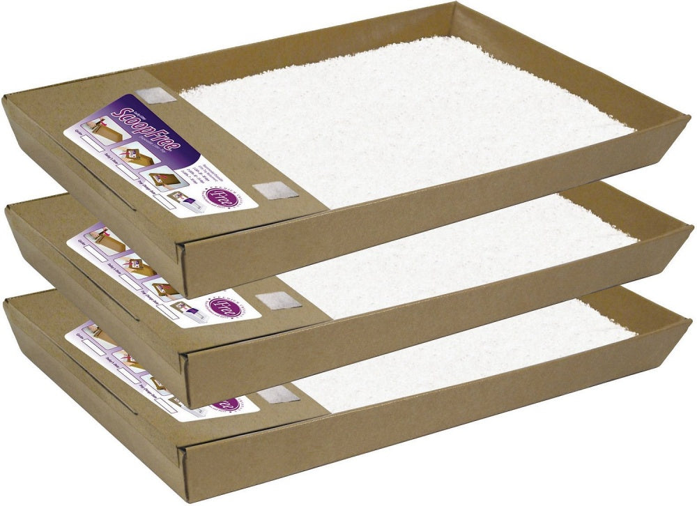 PetSafe ScoopFree White Litter Tray Refill With 'Free' Crystals 3 pack