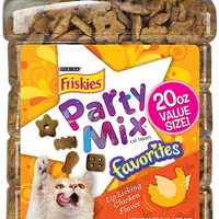 Friskies Party Mix Favorites Lip Lickin Chicken Flavor Cat Treats