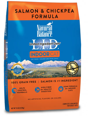 Natural Balance Limited Ingredient Diets Salmon and Chickpea Indoor Dry Cat Food