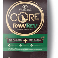 Wellness Core Raw Rev Natural Grain Free Wild Game Duck, Lamb, Wild Boar and Rabbit with Freeze Dried Lamb Dry Dog Food