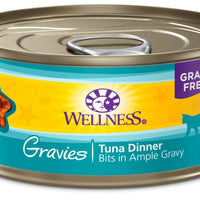 Wellness Natural Grain Free Gravies Tuna Dinner Canned Cat Food