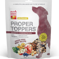 The Honest Kitchen PROPER TOPPERS Grain Free Beef Dog Food Pouch