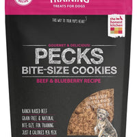 The Honest Kitchen PECKS Grain Free Beef and Blueberry Cookie Treats for Dogs