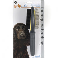 JW Pet Gripsoft Double Sided Brush for Dogs