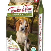 Tender & True Grain Free Organic Chicken and Liver Recipe Dry Dog Food