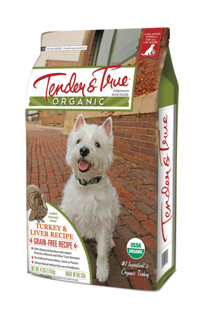 Tender & True Grain Free Organic Turkey and Liver Recipe Dry Dog Food