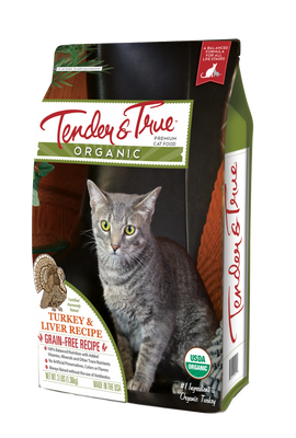 Tender & True Grain Free Organic Turkey and Liver Recipe Dry Cat Food