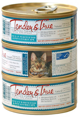 Tender & True Grain Free Ocean Whitefish and Potato Recipe Canned Cat Food