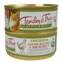 Tender & True Grain Free Organic Chicken and Liver Recipe Canned Cat Food