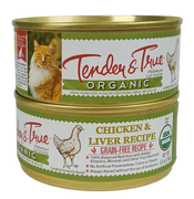 Tender & True Grain Free Organic Chicken and Liver Recipe Canned Cat Food