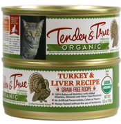 Tender & True Grain Free Organic Turkey and Liver Recipe Canned Cat Food