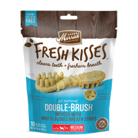 Merrick Fresh Kisses Grain Free Mint Breath Strips Medium Dental Dog Treats