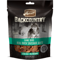 Merrick Backcountry Game Bird Grain Free Real Duck Sausage Cuts Dog Treats