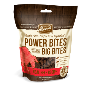 Merrick Power Bites Big Bites Real Beef Dog Treats