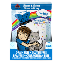 Weruva BFF Oh My Gravy Ciao Baby Grain Free Chicken and Shrimp in Gravy Cat Food Pouches