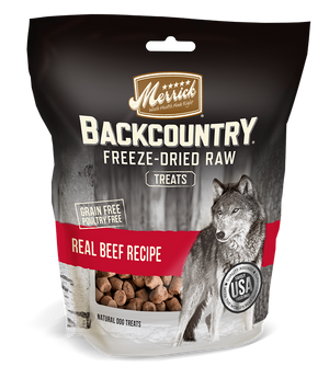 Merrick Backcountry Freeze Dried Grain Free Real Beef Recipe Dog Treats