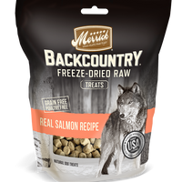 Merrick Backcountry Freeze Dried Grain Free Real Salmon Recipe Dog Treats