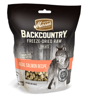 Merrick Backcountry Freeze Dried Grain Free Real Salmon Recipe Dog Treats