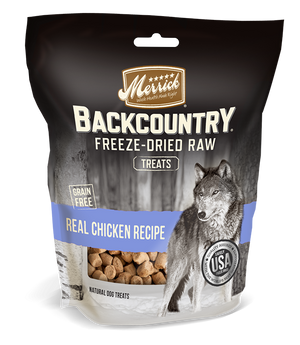 Merrick Backcountry Freeze Dried Grain Free Real Chicken Recipe Dog Treats