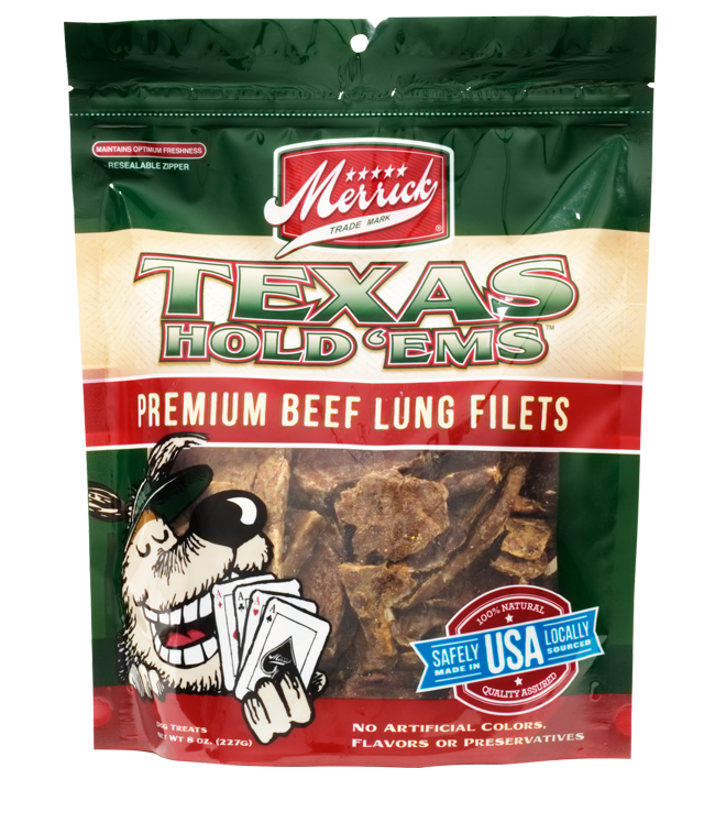 Merrick Texas Hold'Ems Beef Lung Dog Treats