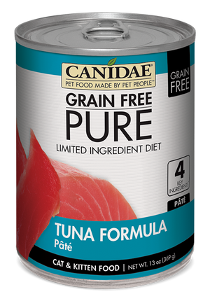 Canidae Grain Free PURE Limited Ingredient Diet Tuna Recipe Canned Cat Food