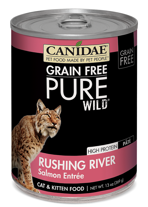 Canidae Grain Free PURE Wild Rushing River Salmon Pate Canned Cat Food