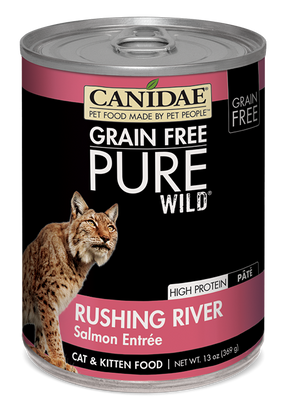 Canidae Grain Free PURE Wild Rushing River Salmon Pate Canned Cat Food
