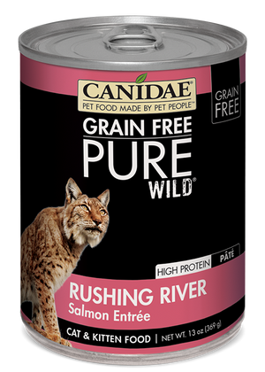 Canidae Grain Free PURE Wild Rushing River Salmon Pate Canned Cat Food