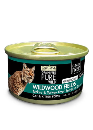 Canidae Grain Free PURE Wild Wildwood Fields Turkey and Turkey Liver Canned Cat Food