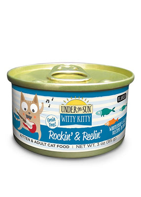 Canidae Under the Sun Witty Kitty: Rockin & Reelin Grain Free Whitefish and Salmon Flaked Canned Cat Food