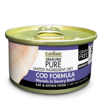 Canidae Grain Free PURE Limited Ingredient Diet Cod Morsels in Broth Recipe Canned Cat Food