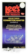 Lee's Pet Products 6-Card Airline Connectors for Aquarium Pumps