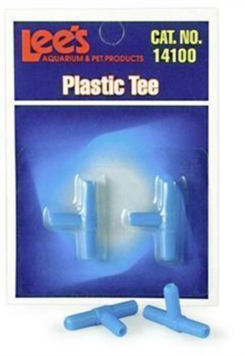 Lee's Pet Products 2-Piece Card Plastic Tee for Aquarium Pumps