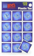 Lee's Pet Products 12-Piece Card Plastic Tee for Aquarium Pumps