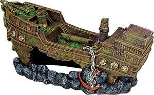 Exotic Environments Shipwreck Aquarium Ornament