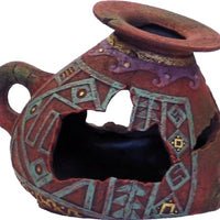Blue Ribbon Resin Ornament - Incan Vase Small