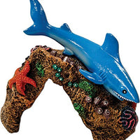Exotic Environments Great White Shark Aquarium Ornament, 5-1/2-Inch by 4-1/2-Inch by 4-Inch