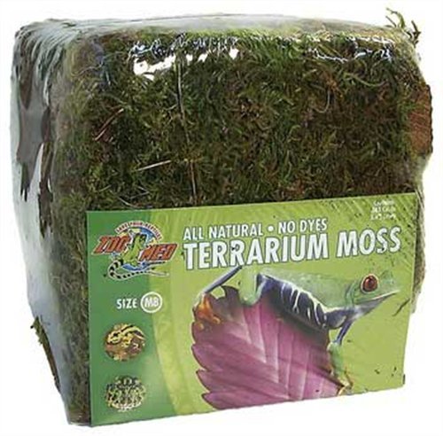 Zoo Med Green Terrarium Moss 2 lb. (Bulk Mini Bale)