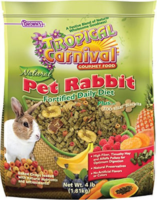 F.M. Brown’s Tropical Carnival Natural Rabbit Food 4 lb