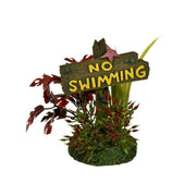 Blue Ribbon Exotic Environments No Swimming Sign - Small