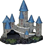 BLUE RIBBON PET PRODUCTS 030157016548 Exotic Environments Blue Spire Castle Blue/Gray
