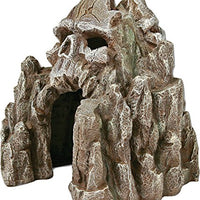 Exotic Environments Skull Mountain Aquarium Ornament Small, 5-1/2-Inch by 6-Inch by 6-Inch
