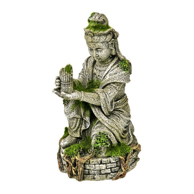 Blue Ribbon Exotic Environments Ancient Buddha Statue with Moss