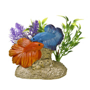 Blue Ribbon Exotic Environments Aquatic Scene with Bettas