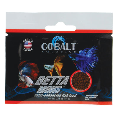 Cobalt Betta Mini Color Enhancing Fish Food .11 oz